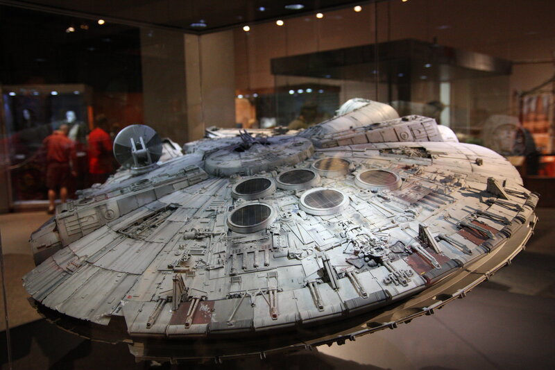 Millennium Falcon model display