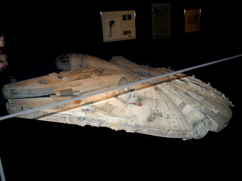 Millennium Falcon model display