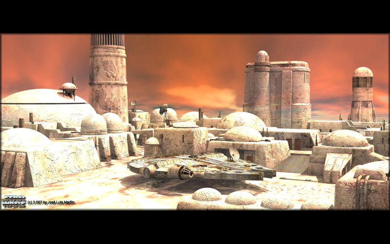 Millennium Falcon on Tatooine
