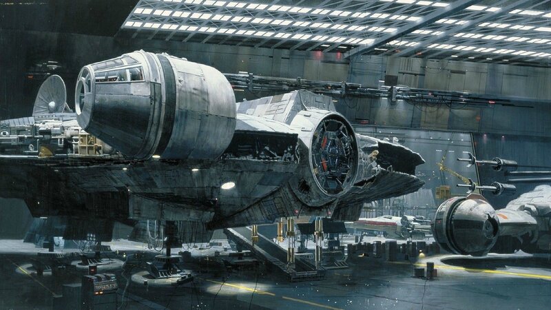 Millennium Falcon Ship — Gray