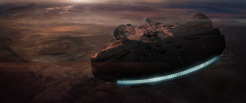 Millennium Falcon Spacecraft — Brown, Dramatic