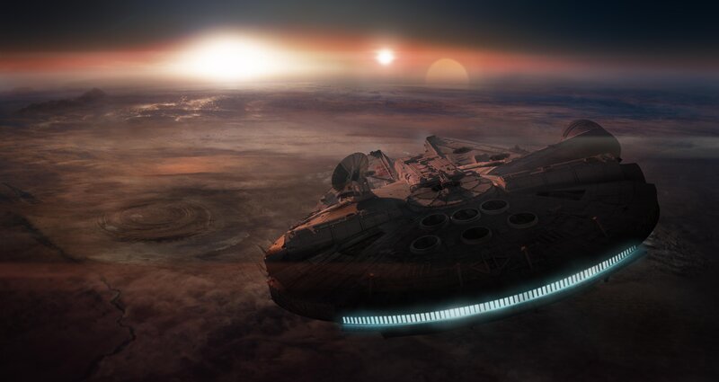 Millennium Falcon Spacecraft — Brown