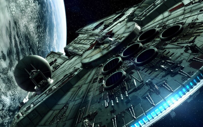 Millennium Falcon Spacecraft — Dramatic