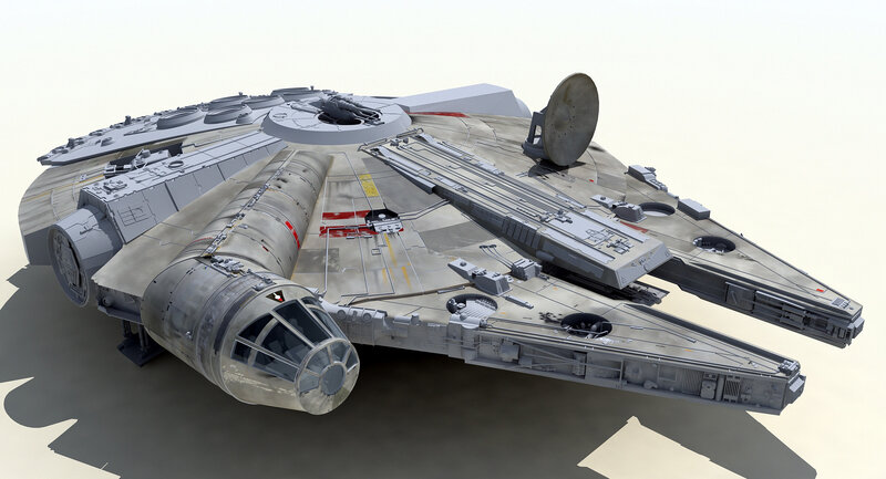 Millennium Falcon Spacecraft — Gray, Neutral