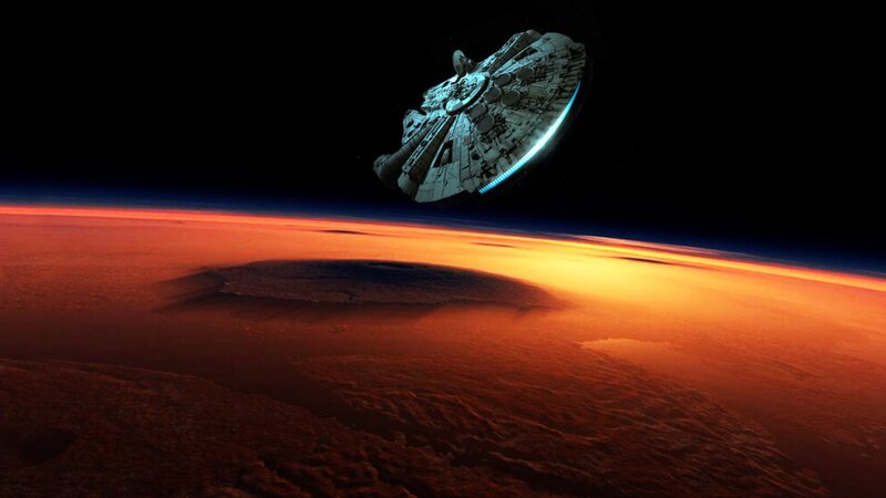 Millennium Falcon Spacecraft — Orange