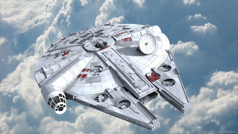 Millennium Falcon Spacecraft — White