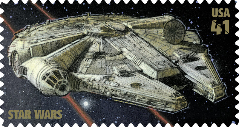 Millennium Falcon stamp