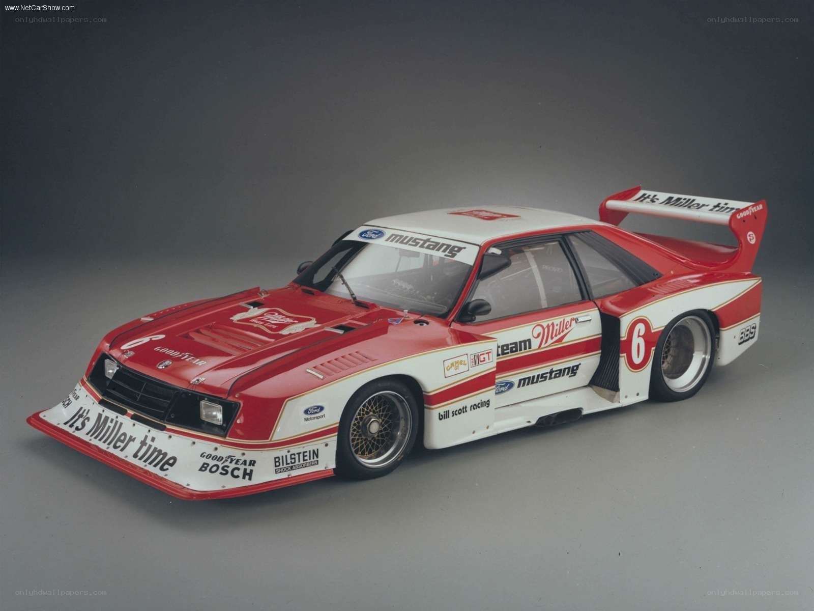 Miller Time Mustang race car