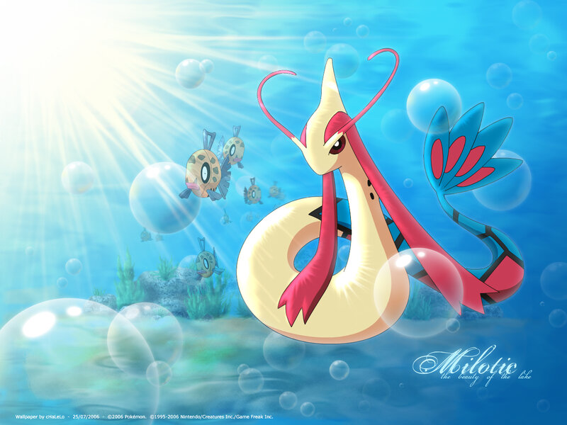 Milotic in the lake
