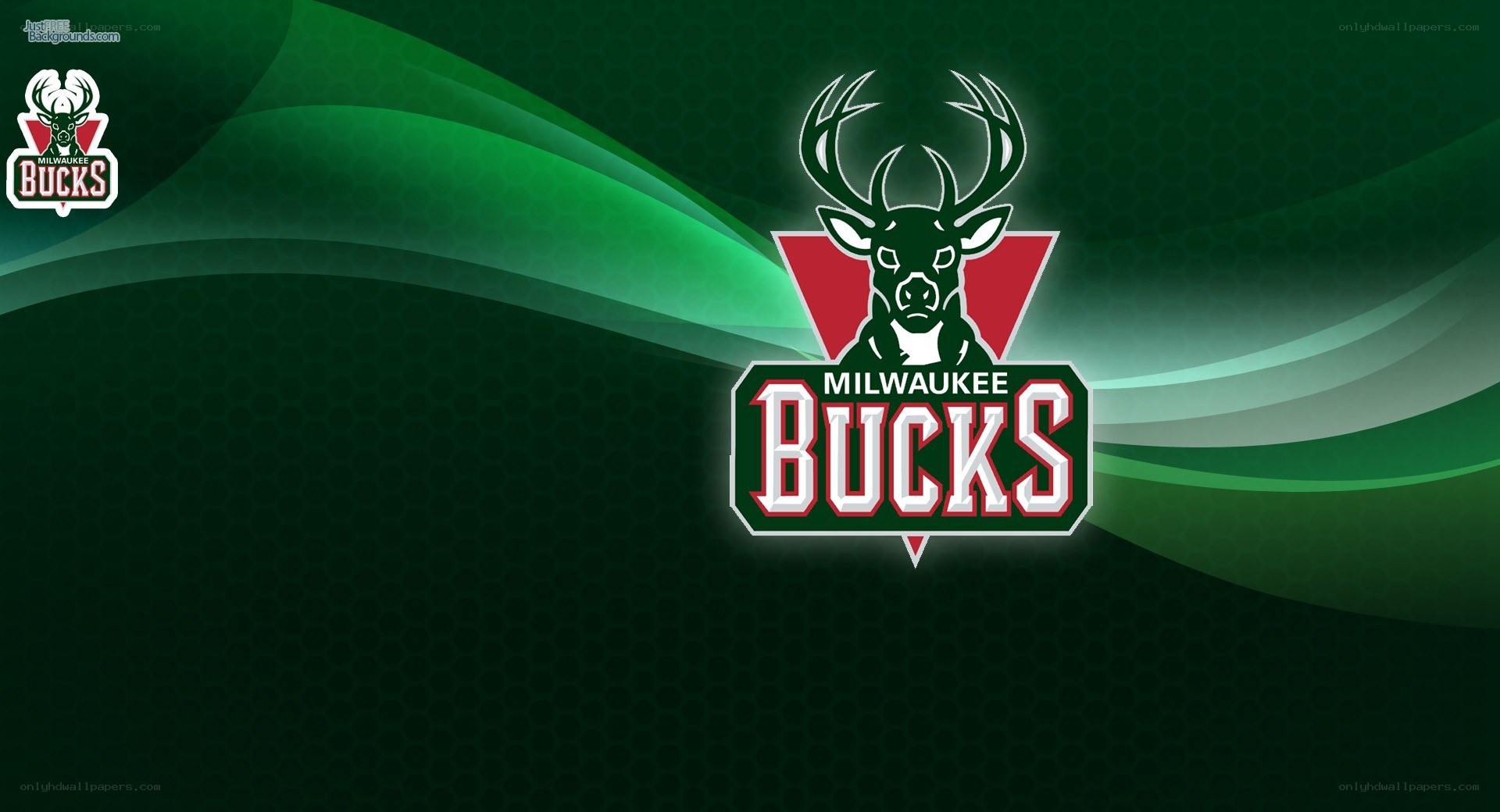 Milwaukee Bucks logo wallpaper