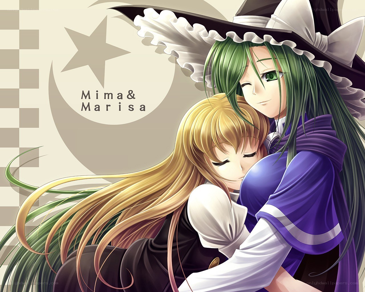 Mima and Marisa hug