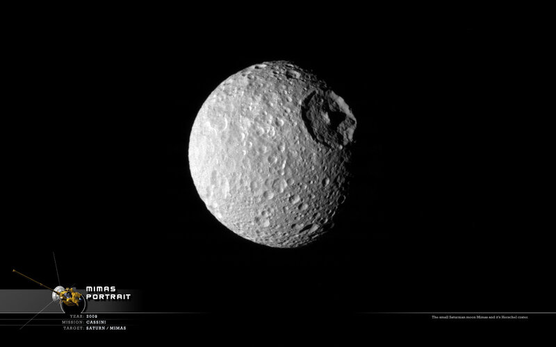 Mimas moon portrait