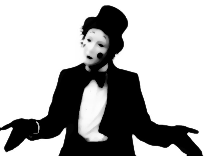 Mime Artist in Tuxedo