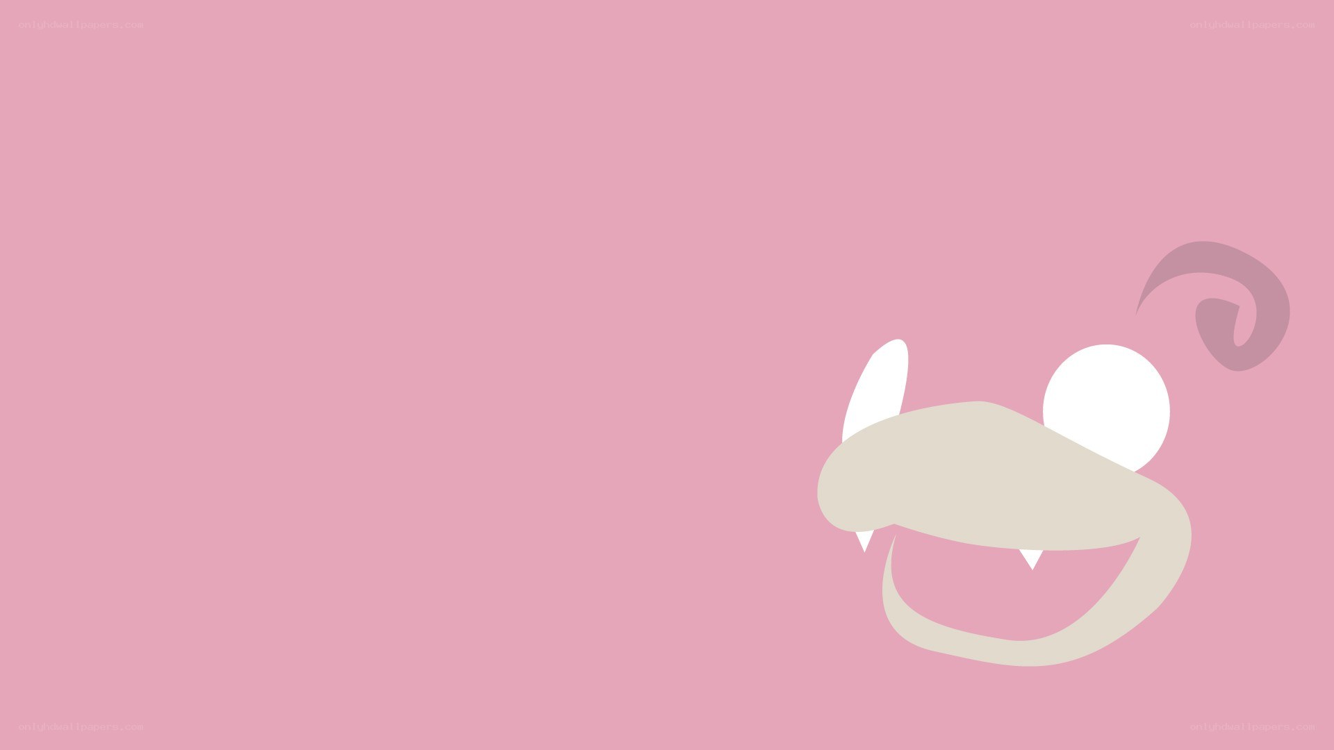 Mime character on pink background