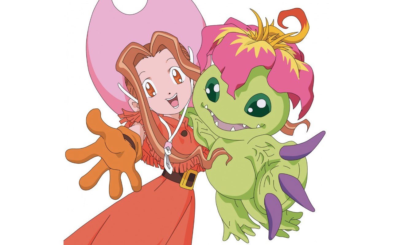 Mimi and Palmon from Digimon