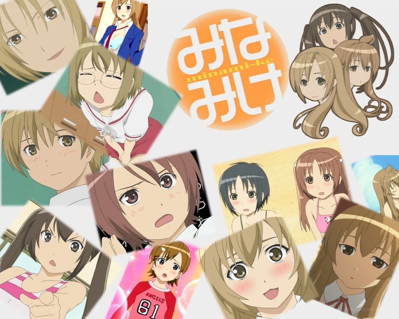 Minami-ke anime collage