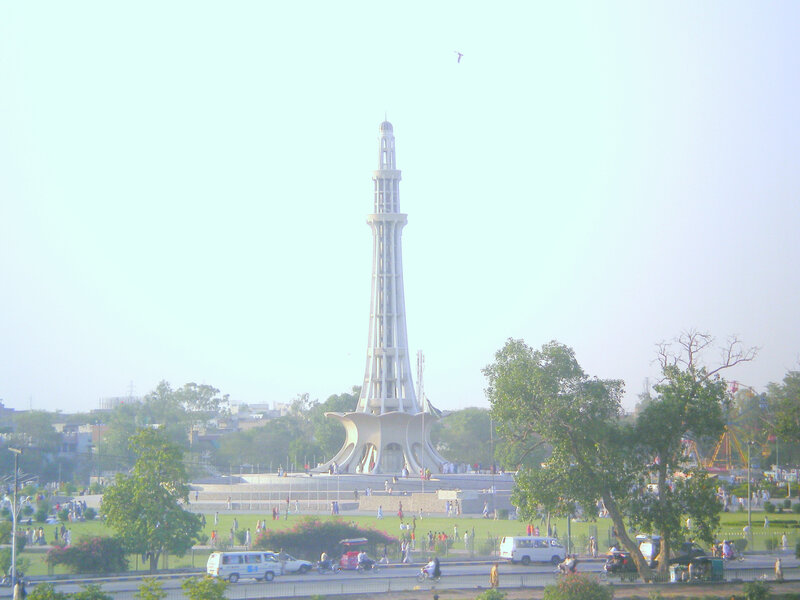 Minar-e-Pakistan Monument — White