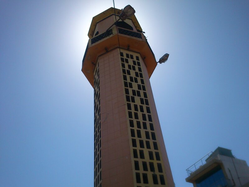 Minaret Against Blue Sky — Dramatic