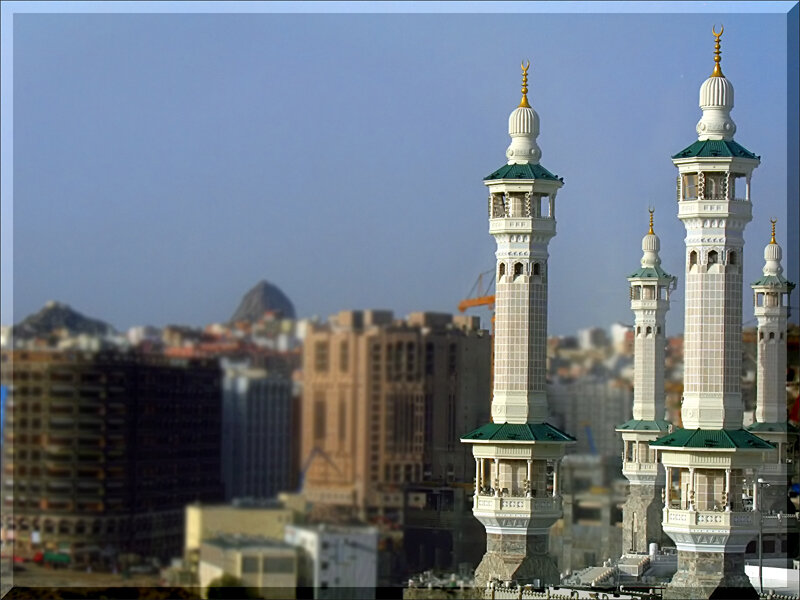 Minaret Towers in City