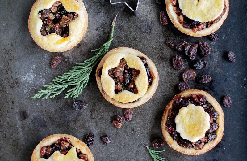 Mince Pies on Baking Sheet