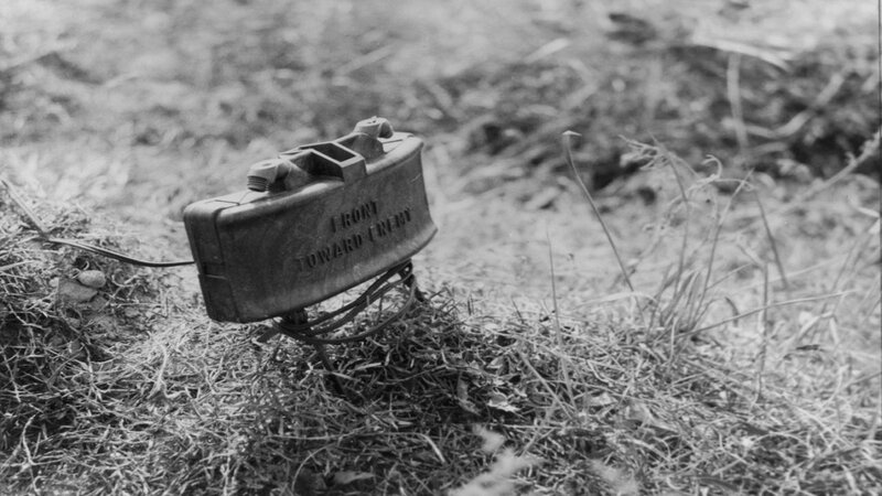 Mine detonator on ground