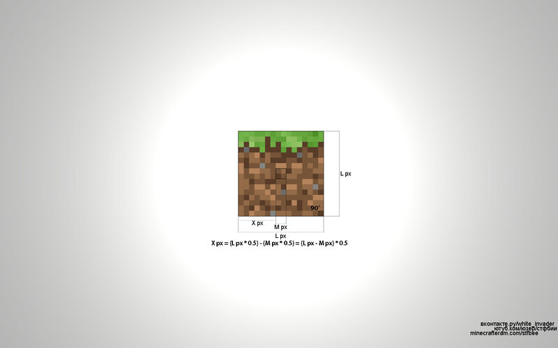 Minecraft block calculation diagram