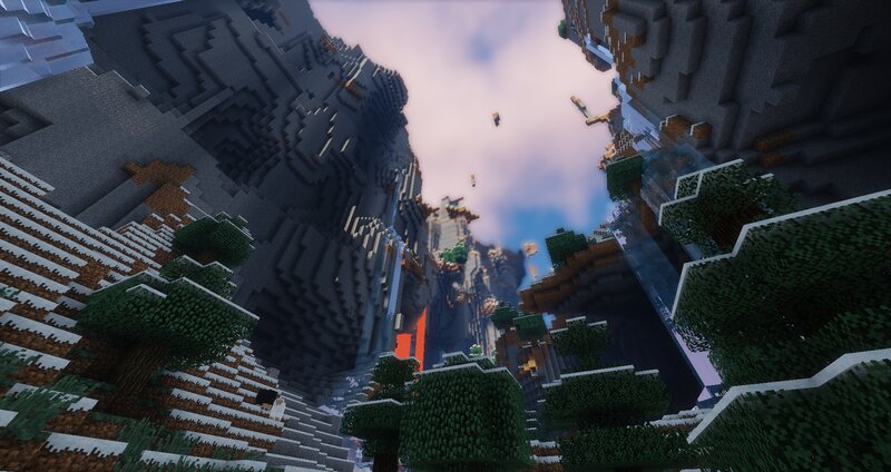 Minecraft Canyon View — Green