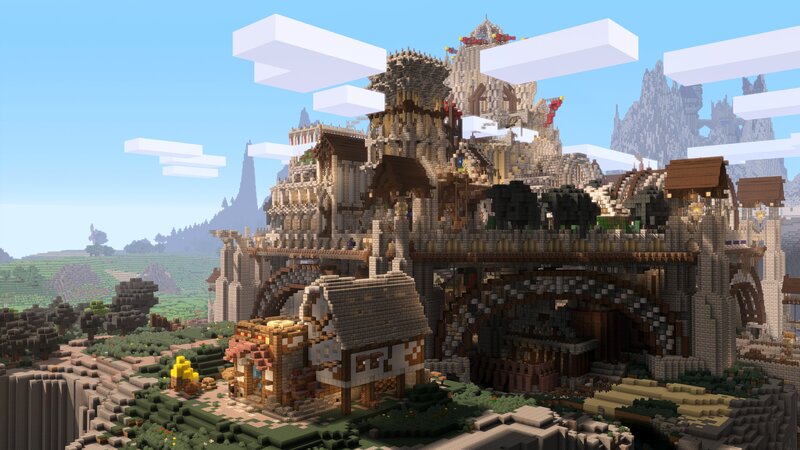 Minecraft Castle Structure — Blue