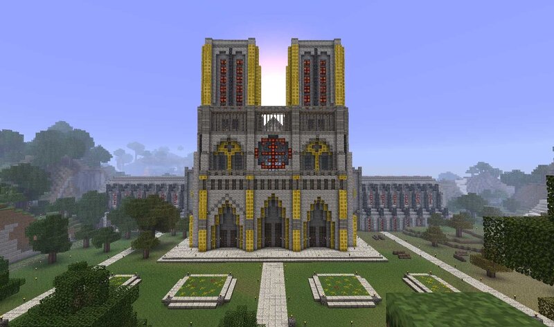 Minecraft cathedral build