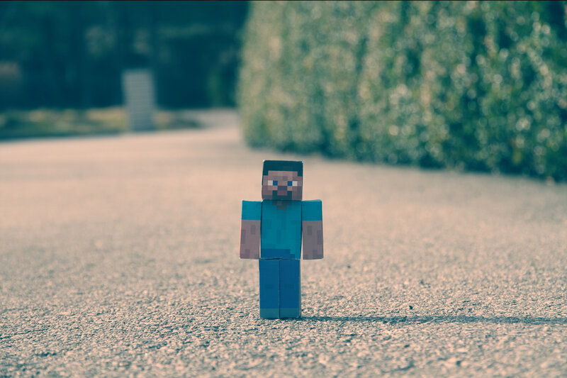 Minecraft Character Figure — Blue