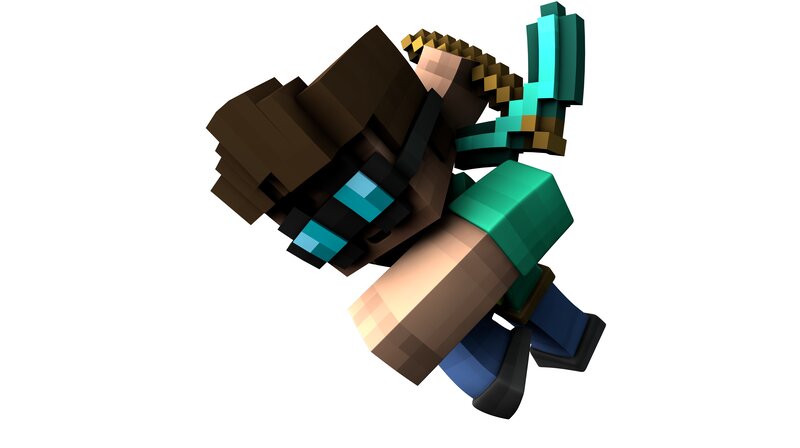 Minecraft Character Holding Sword