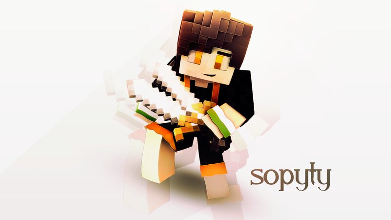Minecraft Character Holding Sword — White