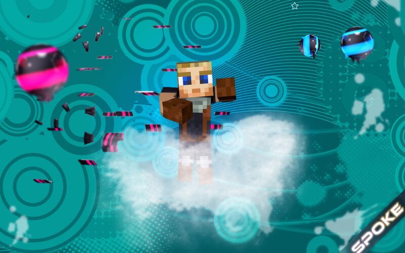 Minecraft character in space