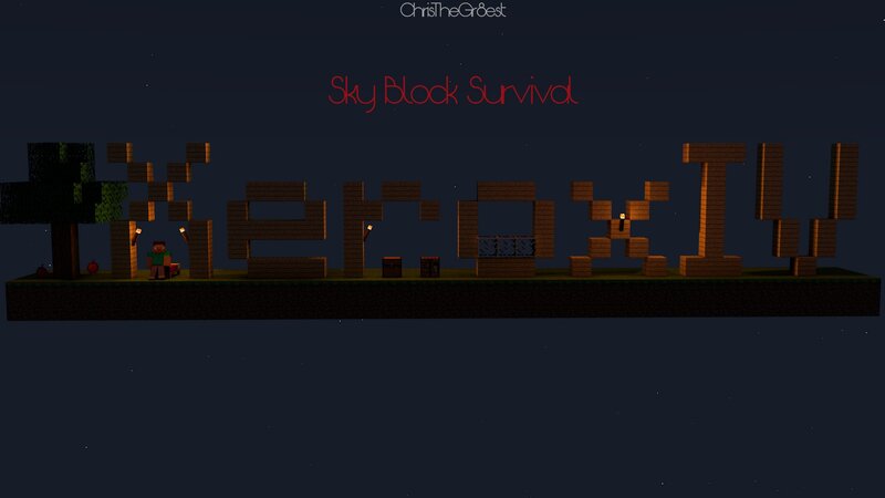 Minecraft Character on Island