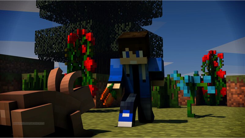 Minecraft Character with Carrot