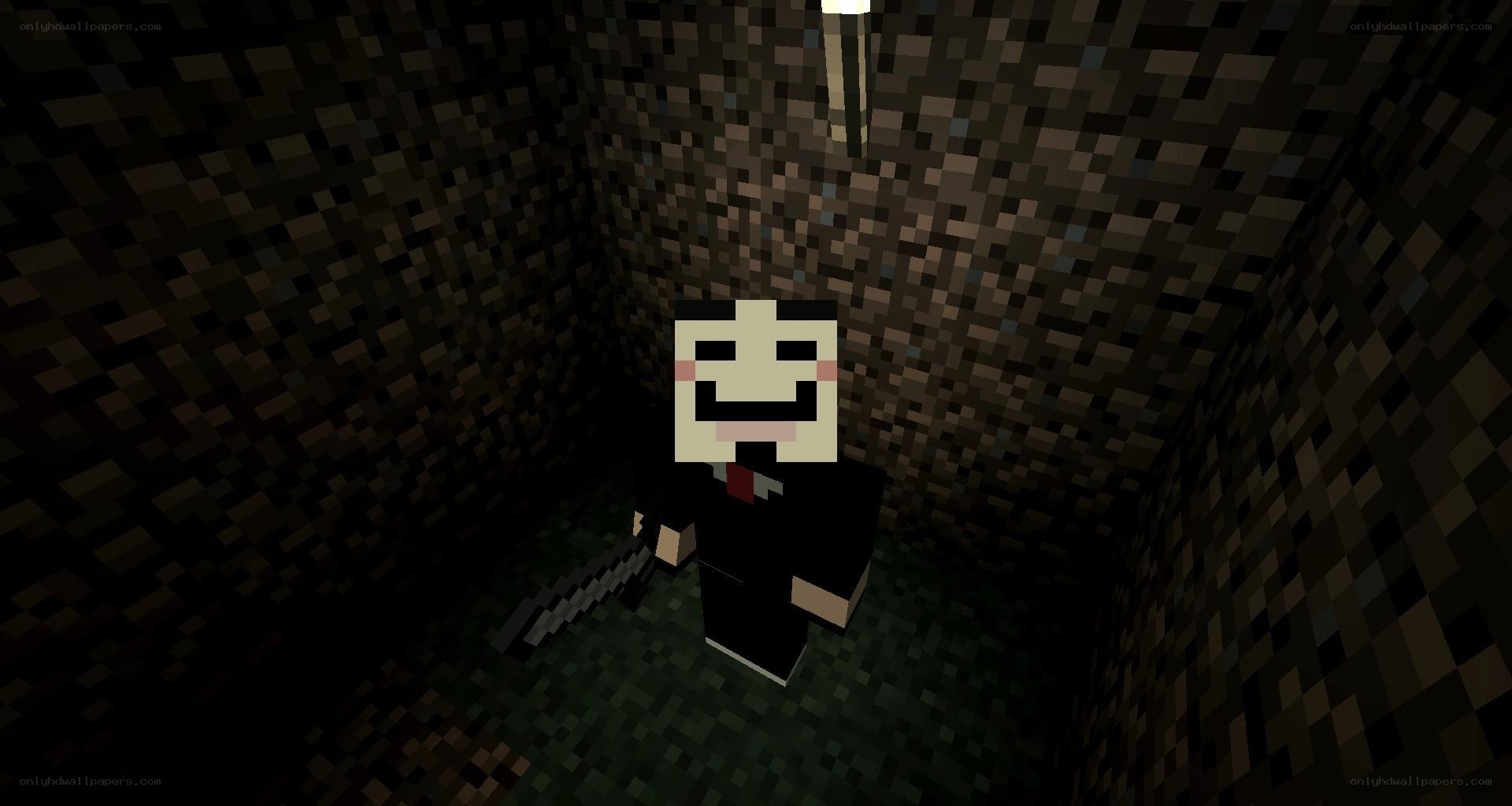 Minecraft character with knife