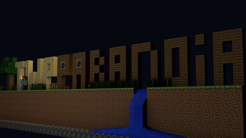 Minecraft Character with Sign — Brown