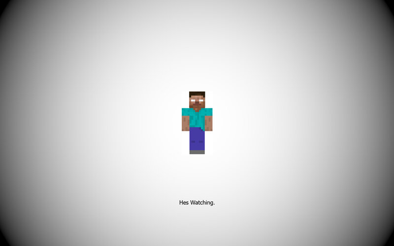 Minecraft character with text