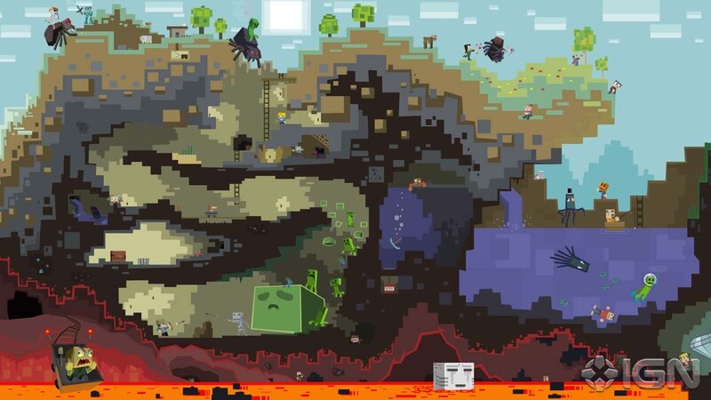 Minecraft Characters in Landscape