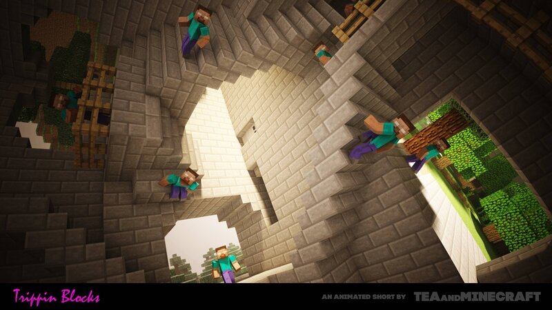 Minecraft Characters in Ruins
