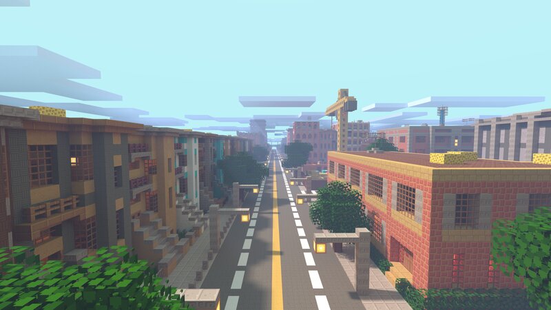 Minecraft City Street