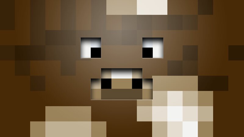 Minecraft Cow Face