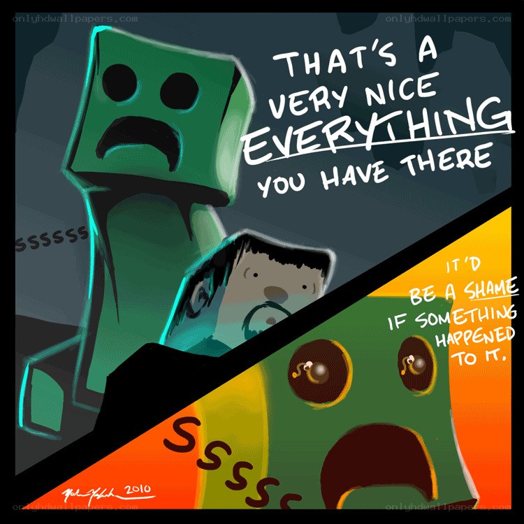 Minecraft Creeper Comic