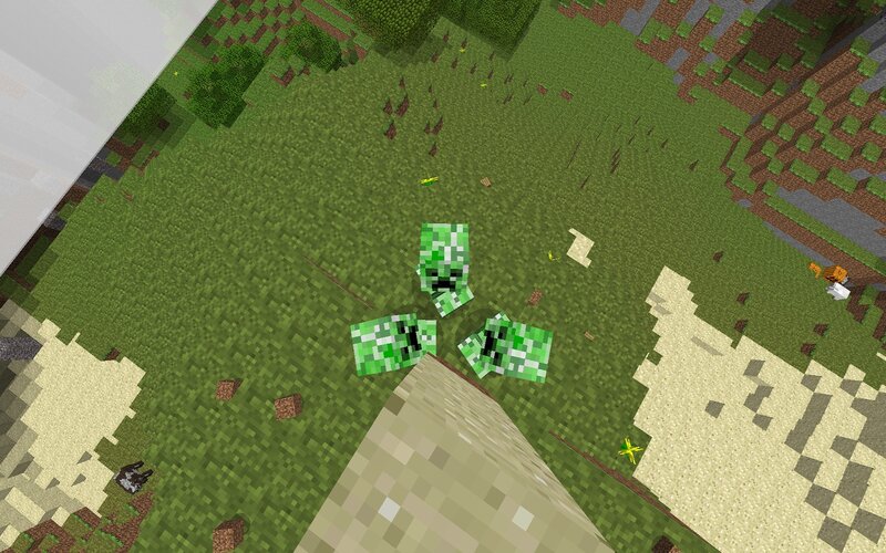 Minecraft creeper explosion
