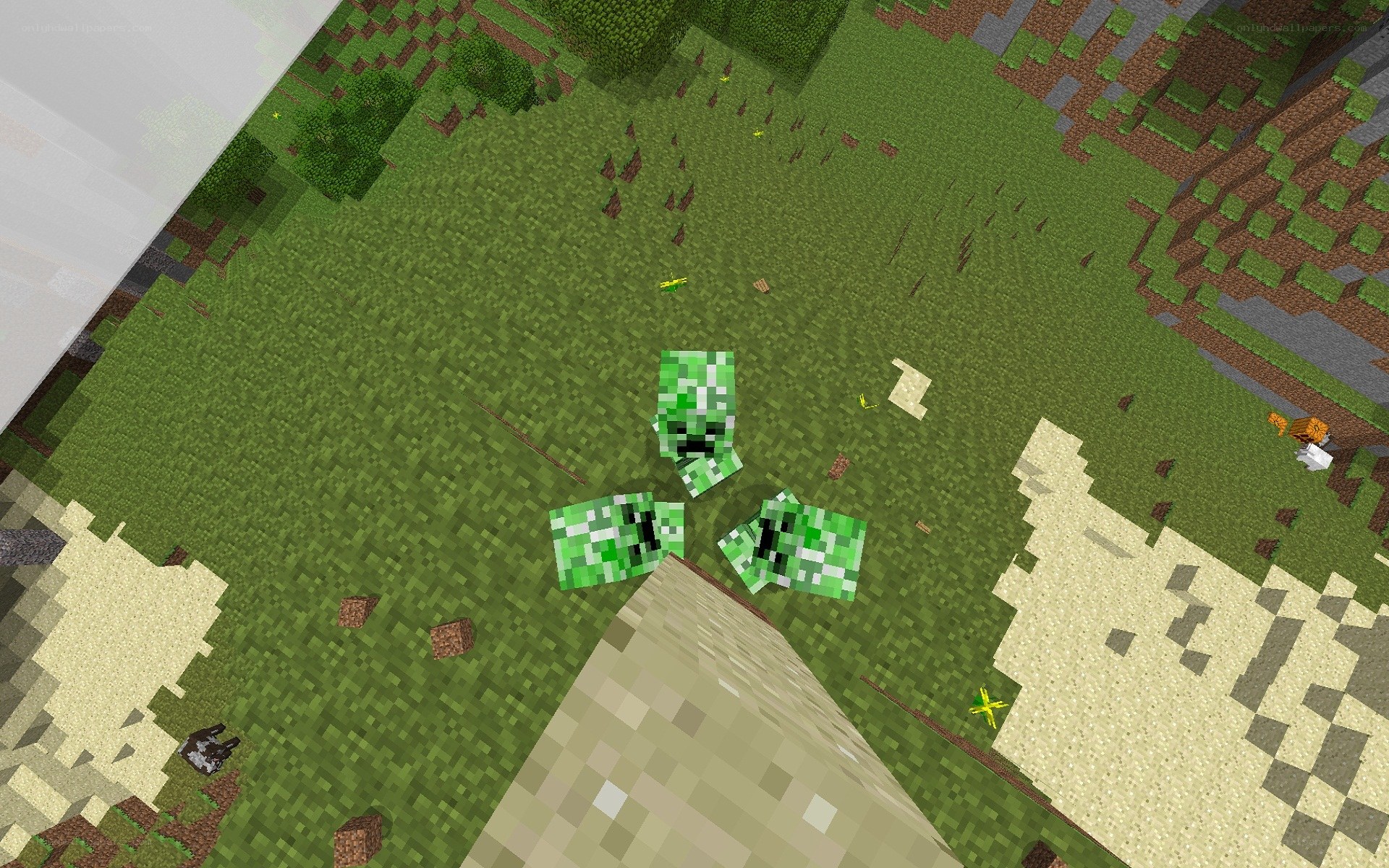 Minecraft creeper explosion