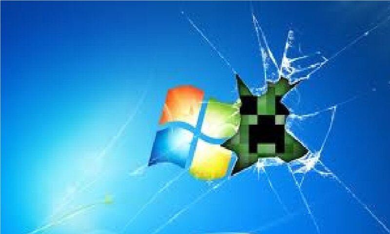 Minecraft Creeper Through Glass