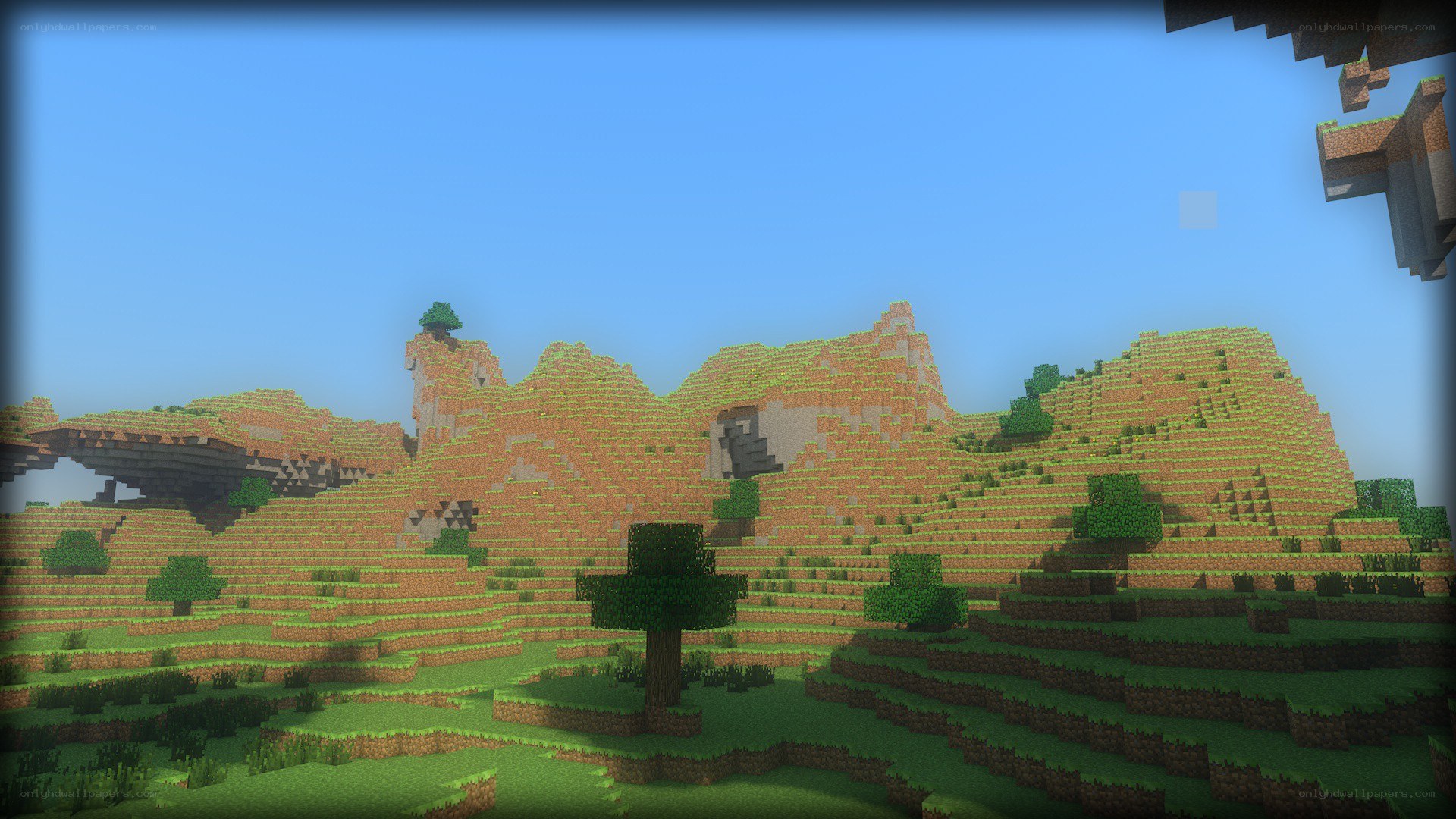 Minecraft desert landscape
