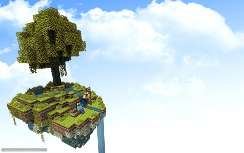 Minecraft floating island