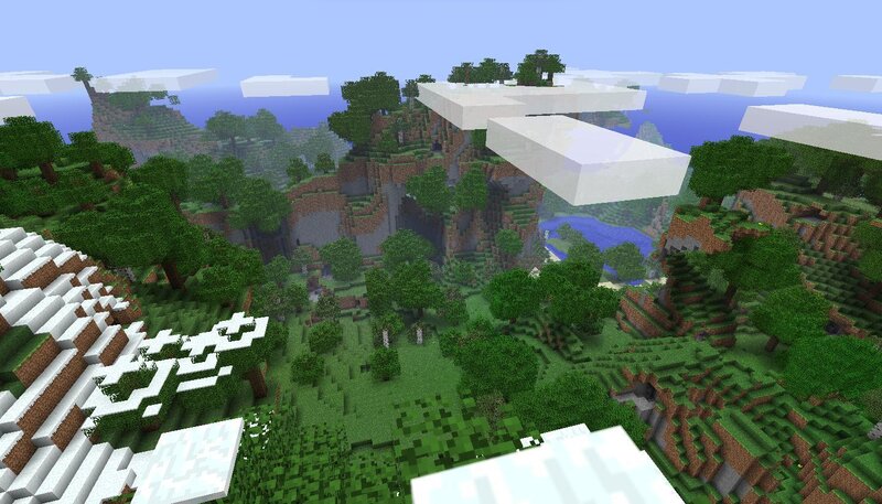 Minecraft floating islands