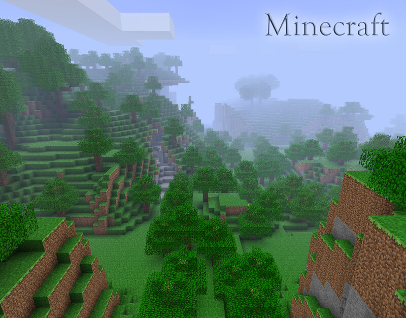 Minecraft forest landscape